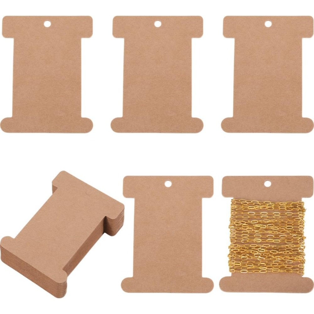Organza Ribbon Spool - 50Pcs Cardboard Spool Bulk Flat Thread