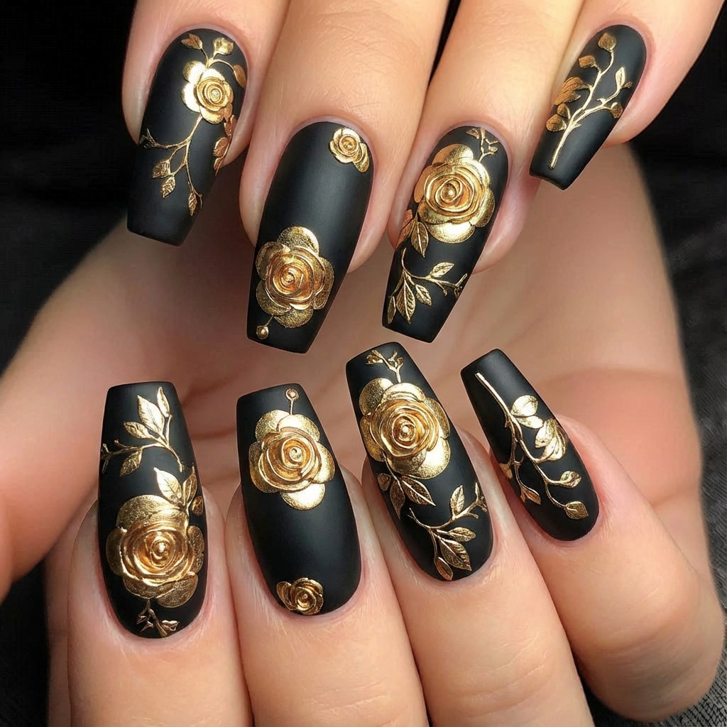 Embroidery Embellishments - 3D fake nails for women girls