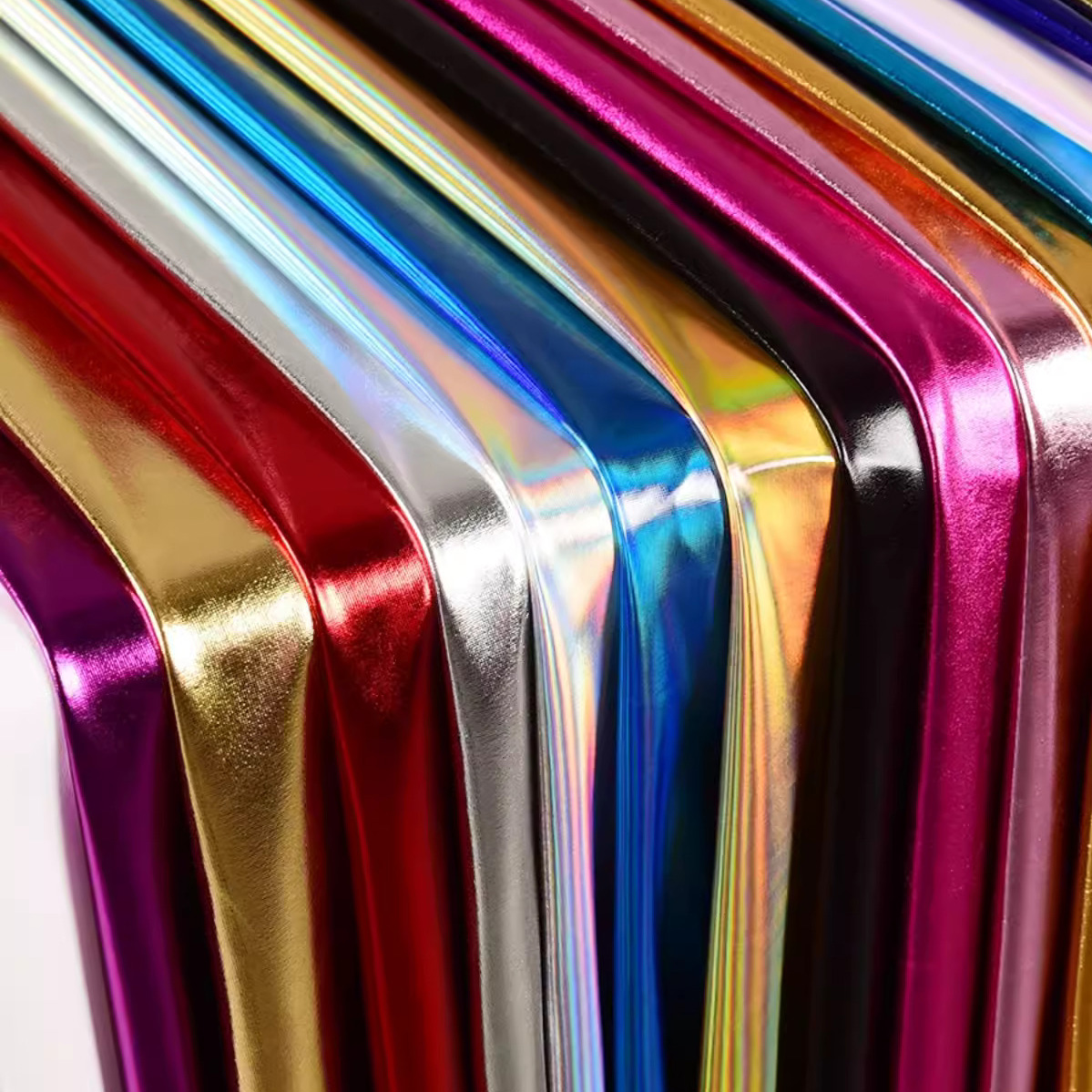 Crystal Mesh Fabric - Iridescent Shiny Stretch Bronzing Spandex Fabric