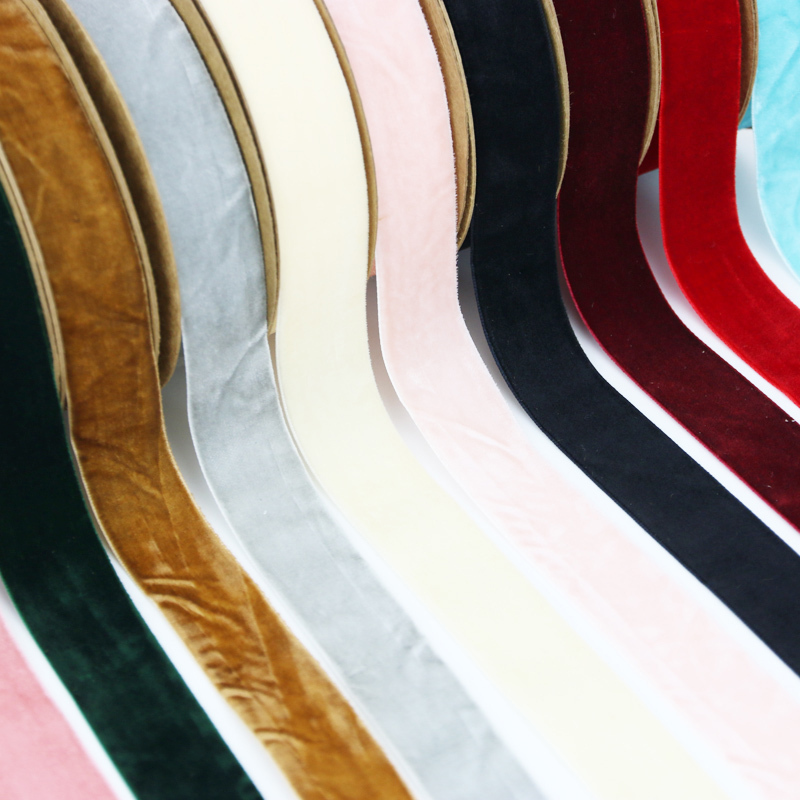 Velvet Ribbon Roll - (10 Meters/roll) 25mm Velvet Ribbon Wholesale