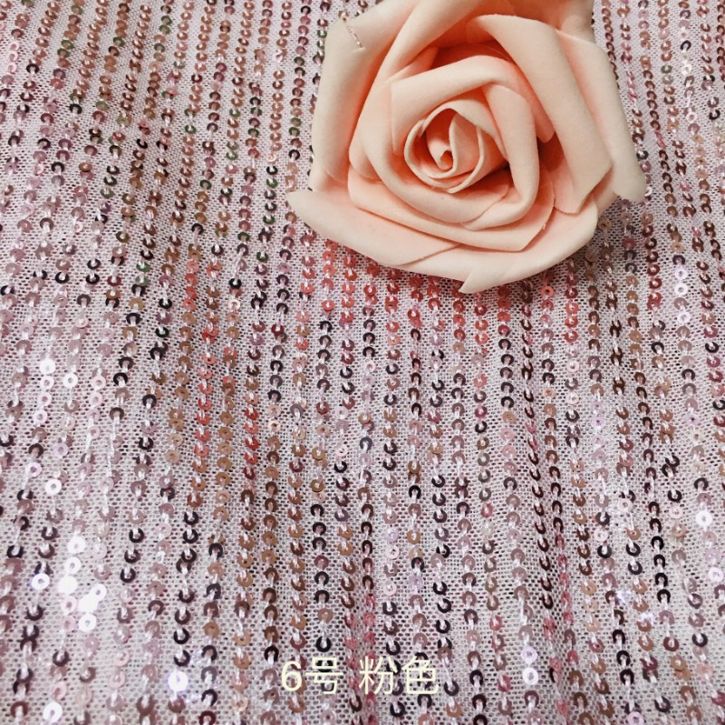 3mm Elastic Mesh Sequins Shinn - Crystal Mesh Fabric 评论和价格