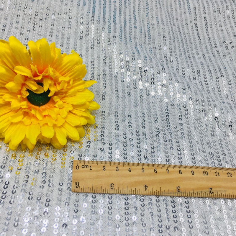 3mm Elastic Mesh Sequins Shinn - Crystal Mesh Fabric 评论和价格
