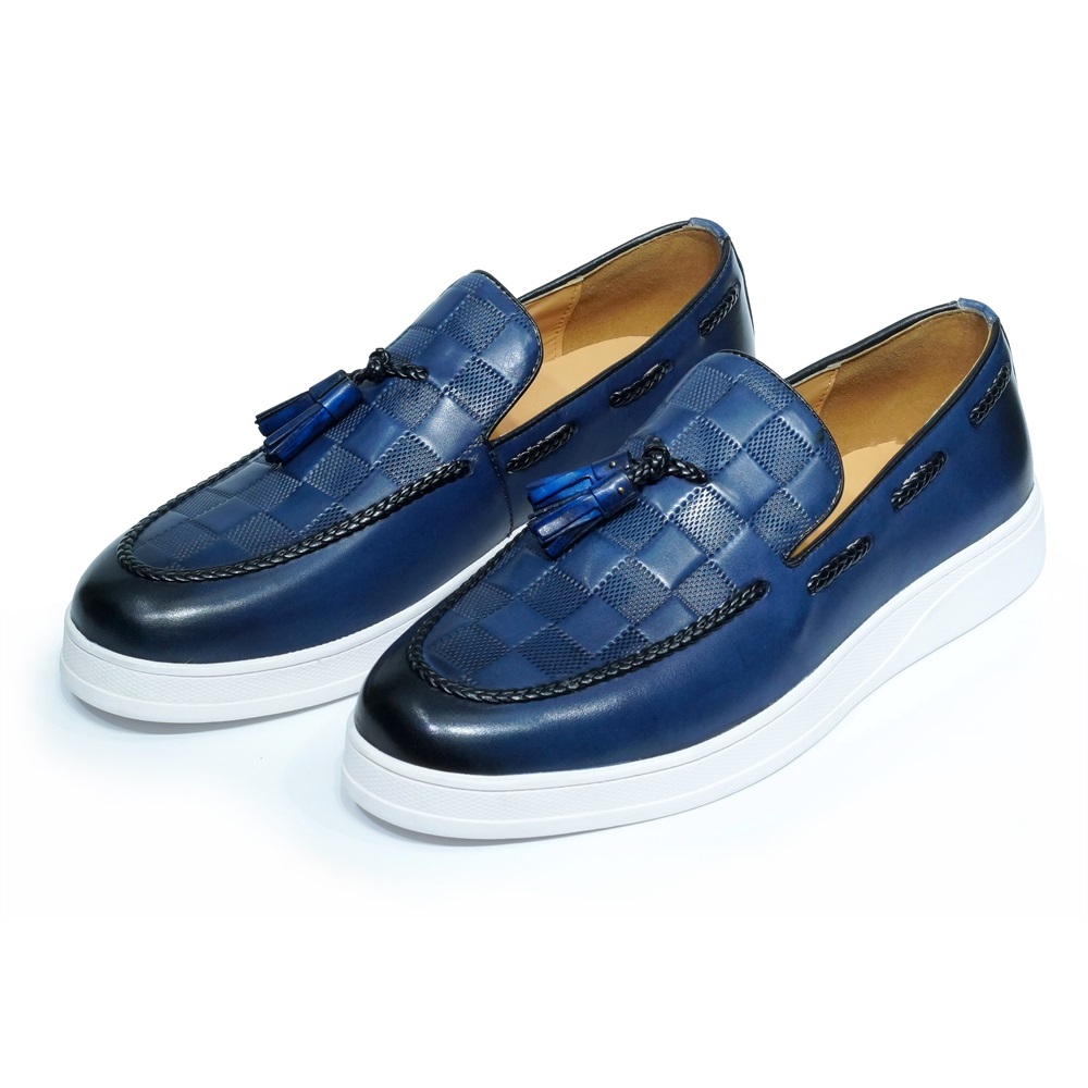Luxury Mens Tassel Loafer Shoe - Tassel Fringe Trim 评论和价格