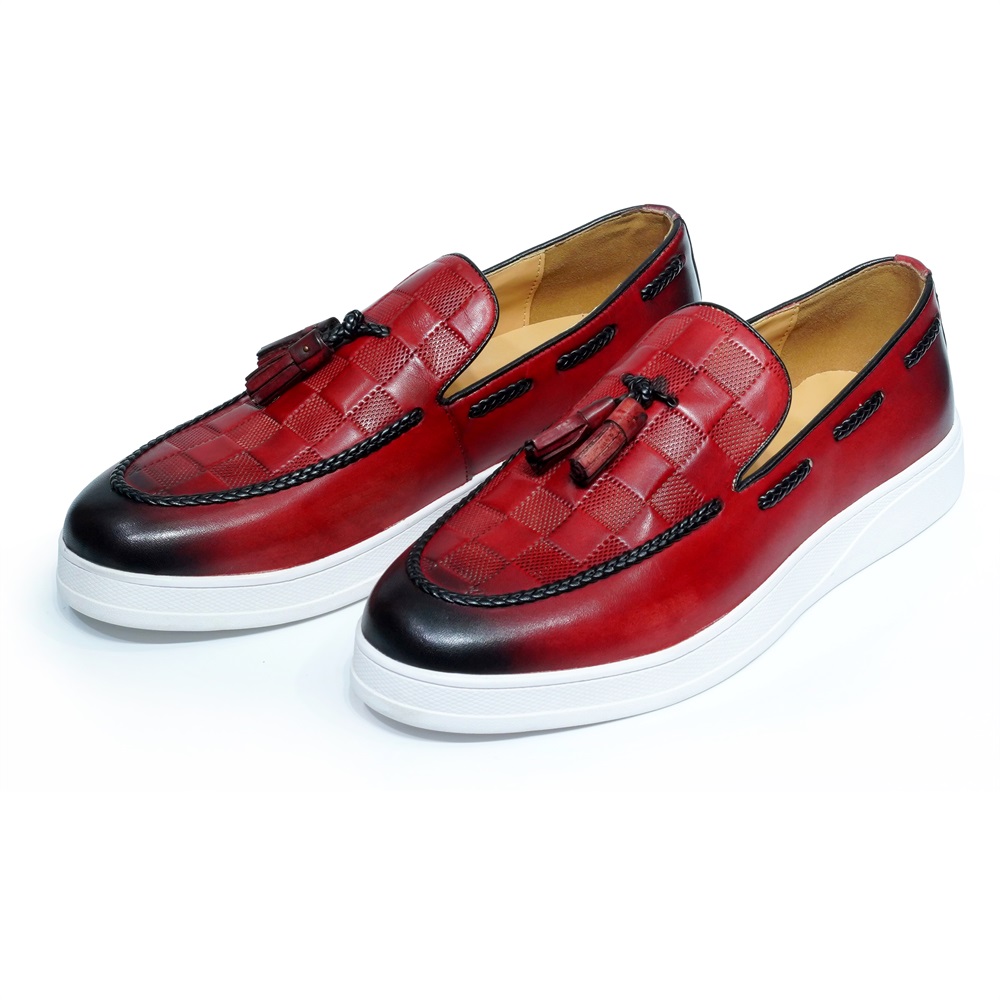 Luxury Mens Tassel Loafer Shoe - Tassel Fringe Trim 评论和价格