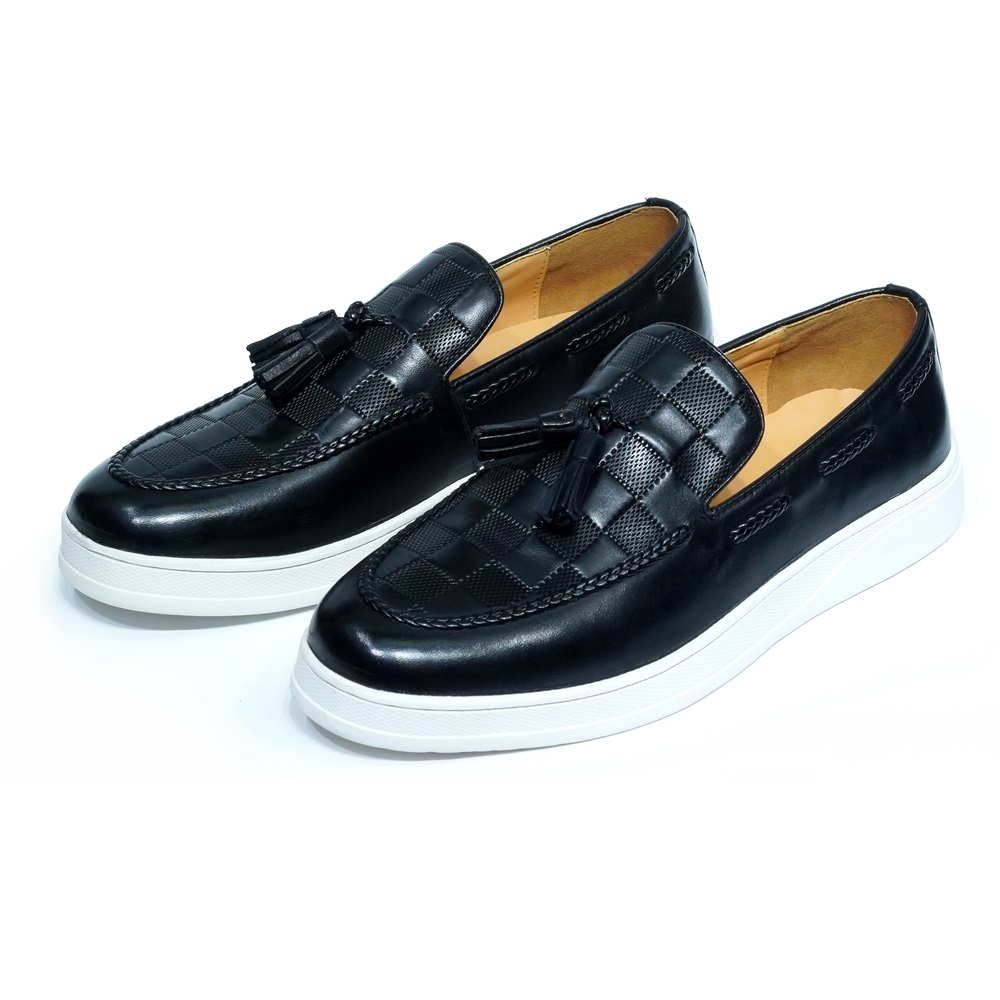 Luxury Mens Tassel Loafer Shoe - Tassel Fringe Trim 评论和价格