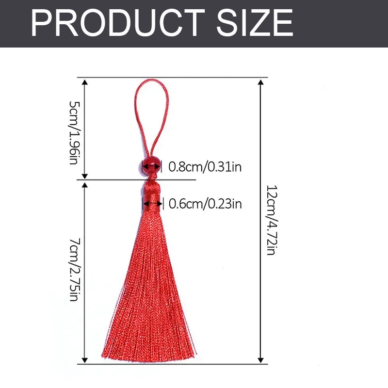 10/5Pcs Polyester Silk Tassel  - Beaded Trim Fringe 评论和价格