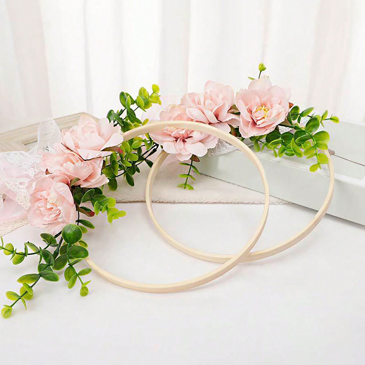 1Pc Wedding Round Bamboo Flowe - Tassel Fringe Trim 评论和价格