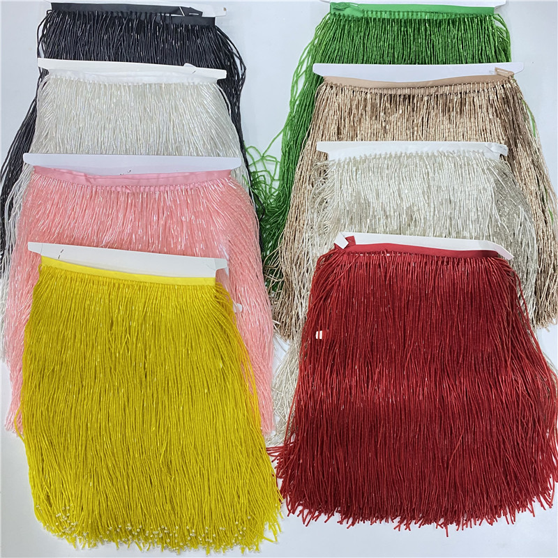 2metros/lot 30cm Wide High Qua - Beaded Trim Fringe 评论和价格