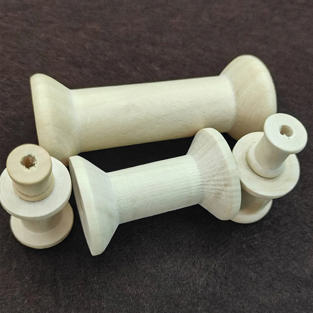 10/5Pcs Mini Wooden Bobbins Em - Organza Ribbon Spool 评论和价格