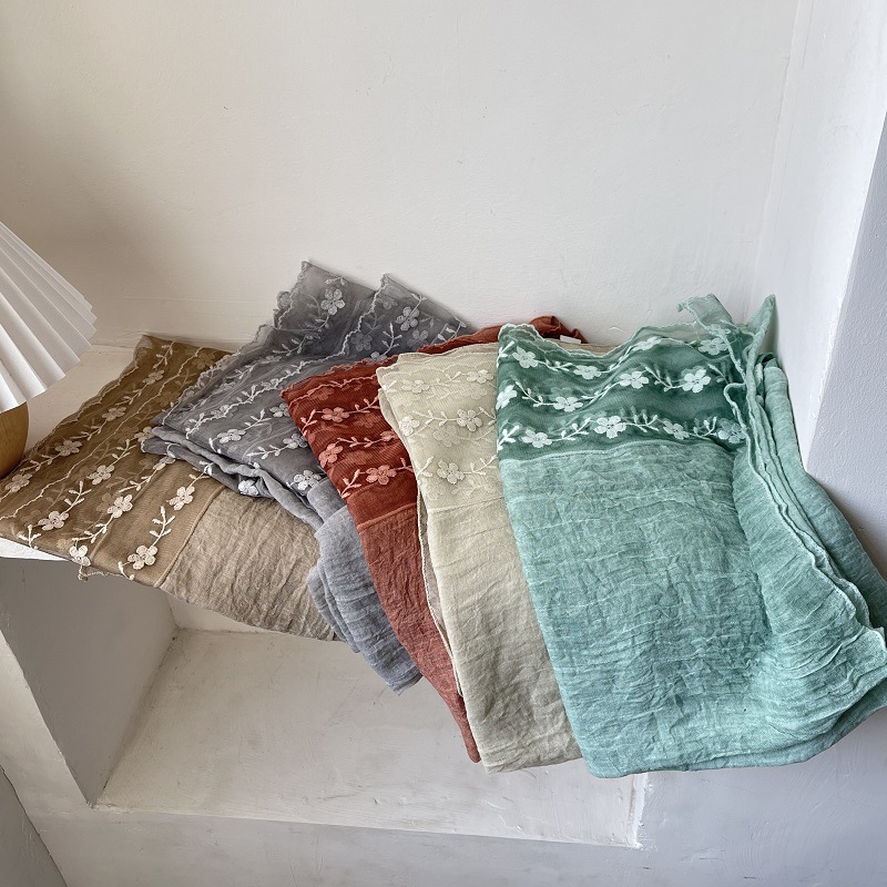 Cotton Linen Lace Splicing Sca - Embroidery Embellishments 评论和价格