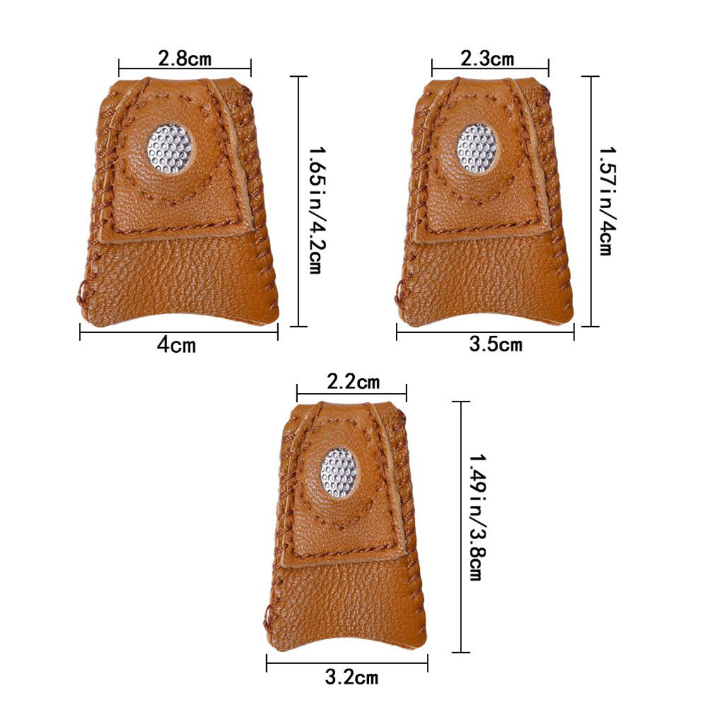 1Pcs Premium Sheepskin Thimble - Embroidery Craft 评论和价格