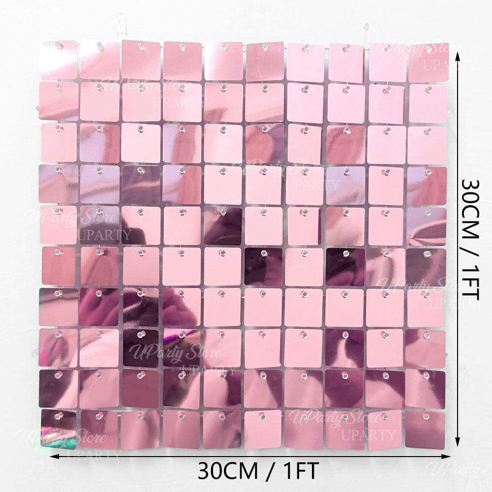 Shinny Pink Wall Backdrops Pan - Sequin Fabric Panel 评论和价格