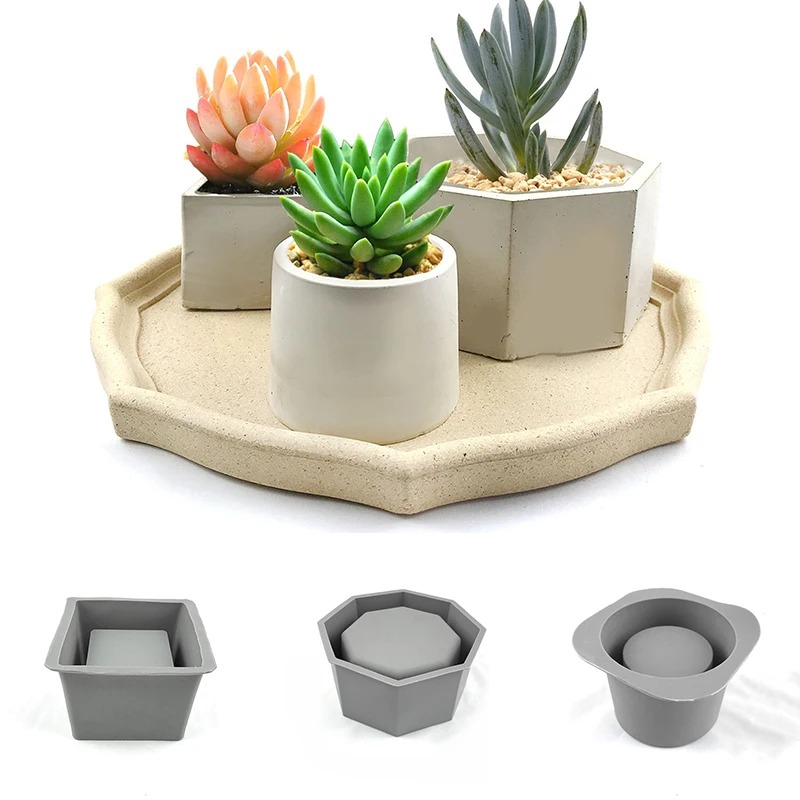 Flower Pot Silicone Mold For D - Craft Embellishment Storage 评论和价格