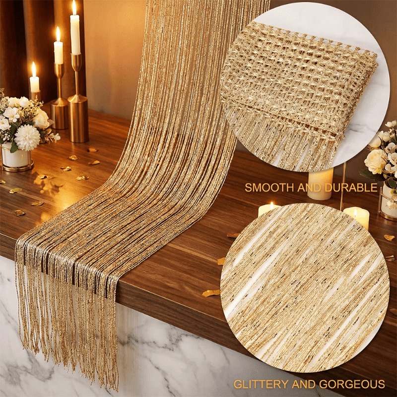 1PC gold Bohemian-style sparkl - Sequin Fabric Panel 评论和价格