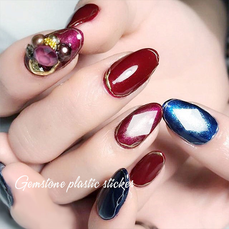 1 Sheet Nail Gemstone Stencil  - Glitter Vinyl Roll 评论和价格