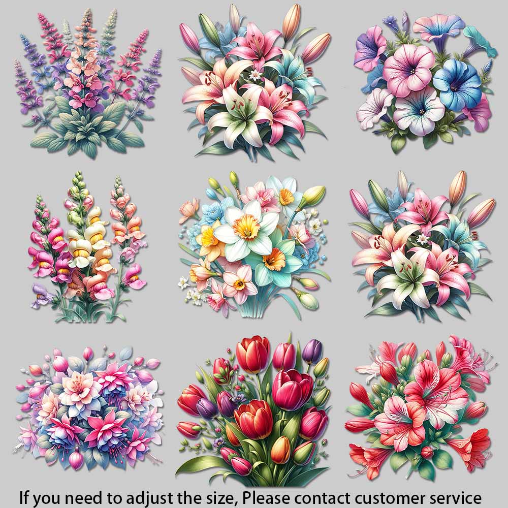 Vintage Watercolor Floral Iron - Embellishment Crafts 评论和价格