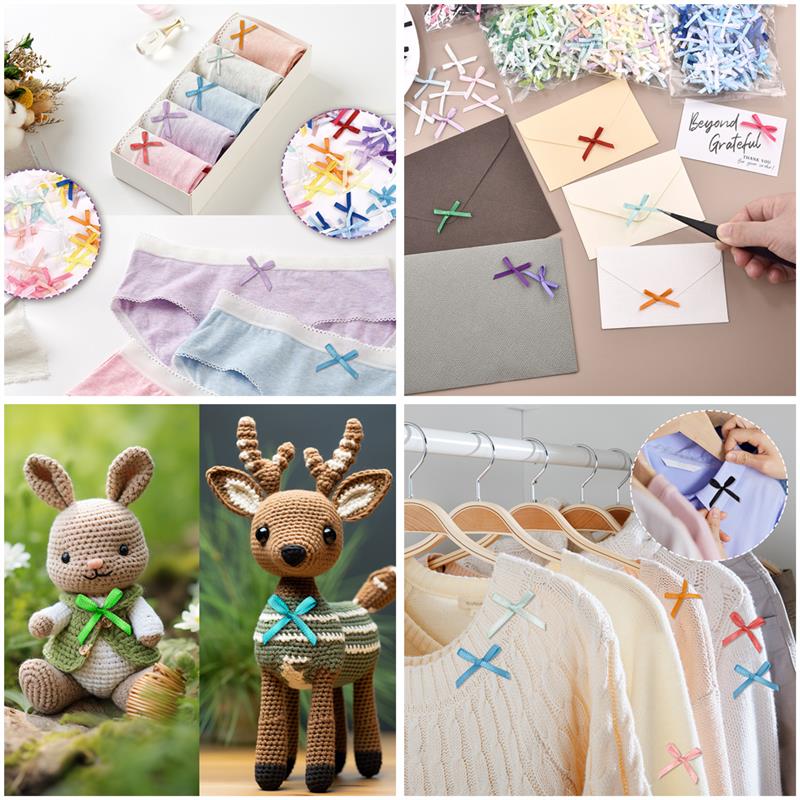 100Pcs 3mm Ribbons Mini Satin  - Christmas Craft Embellishment 评论和价格