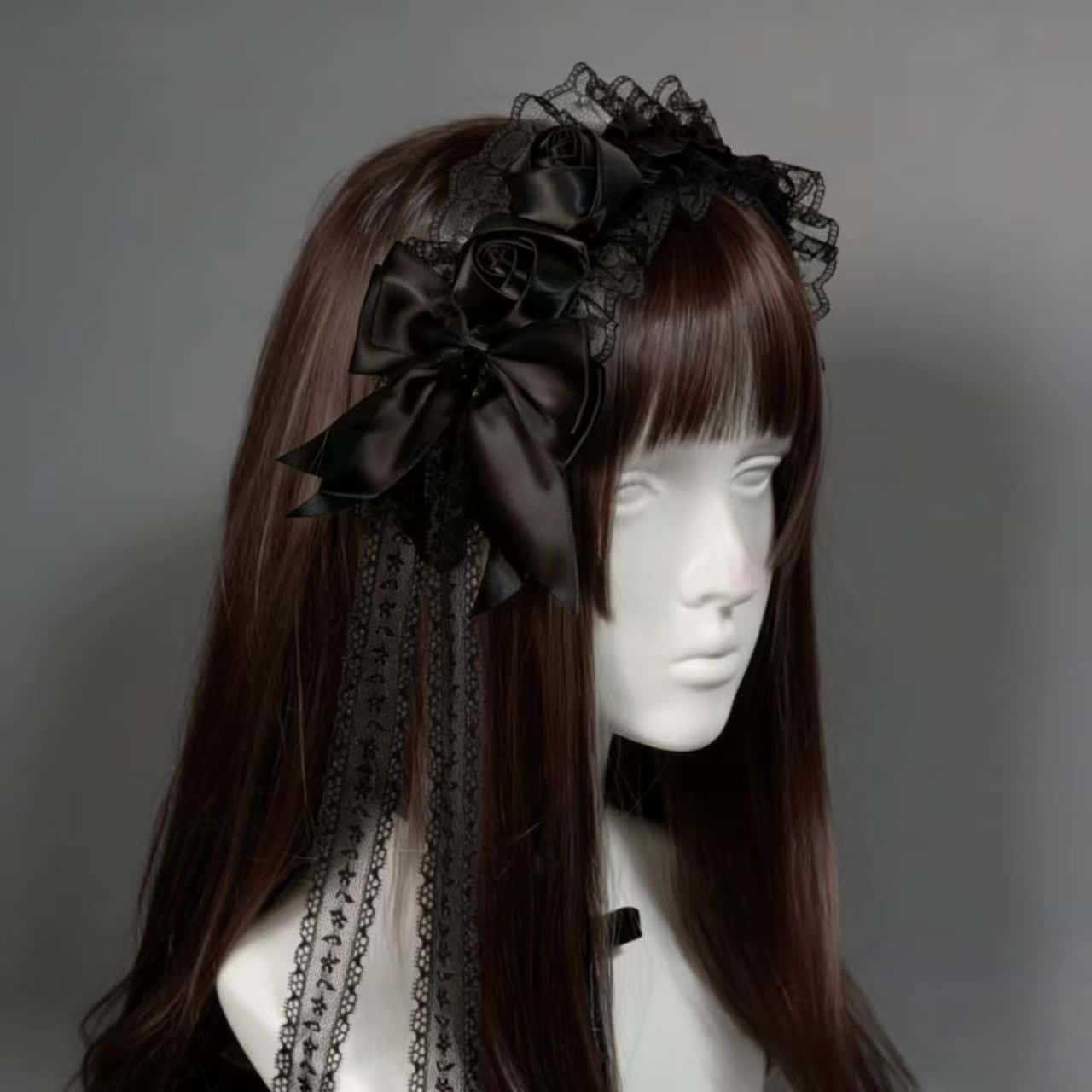 Gothic Lolita Lace Headbands f - Tassel Fringe Trim 评论和价格