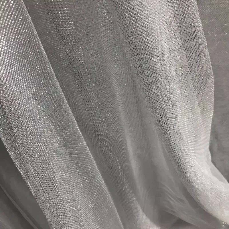 Mesh Elastic Fabric Shiny Ligh - Crystal Mesh Fabric 评论和价格