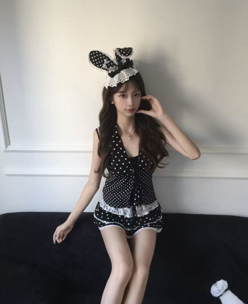 Y2K Vintage Coquette 2 Piece S - Elastic Lace Trim 评论和价格