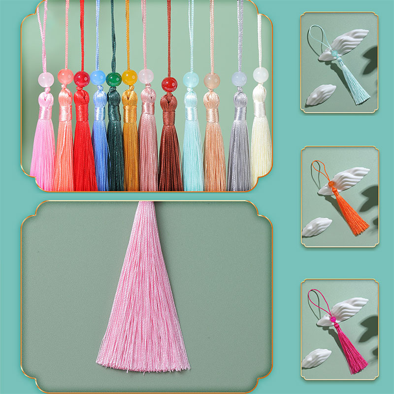 5-100Pcs Bookmark Beaded Tasse - Beaded Trim Fringe 评论和价格