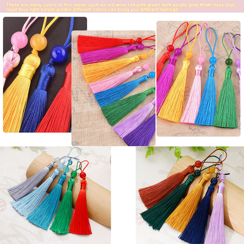 5-100Pcs Bookmark Beaded Tasse - Beaded Trim Fringe 评论和价格