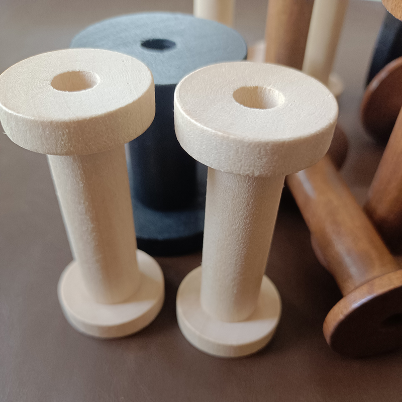 10Pcs/Set Vintage Natural Wood - Organza Ribbon Spool 评论和价格