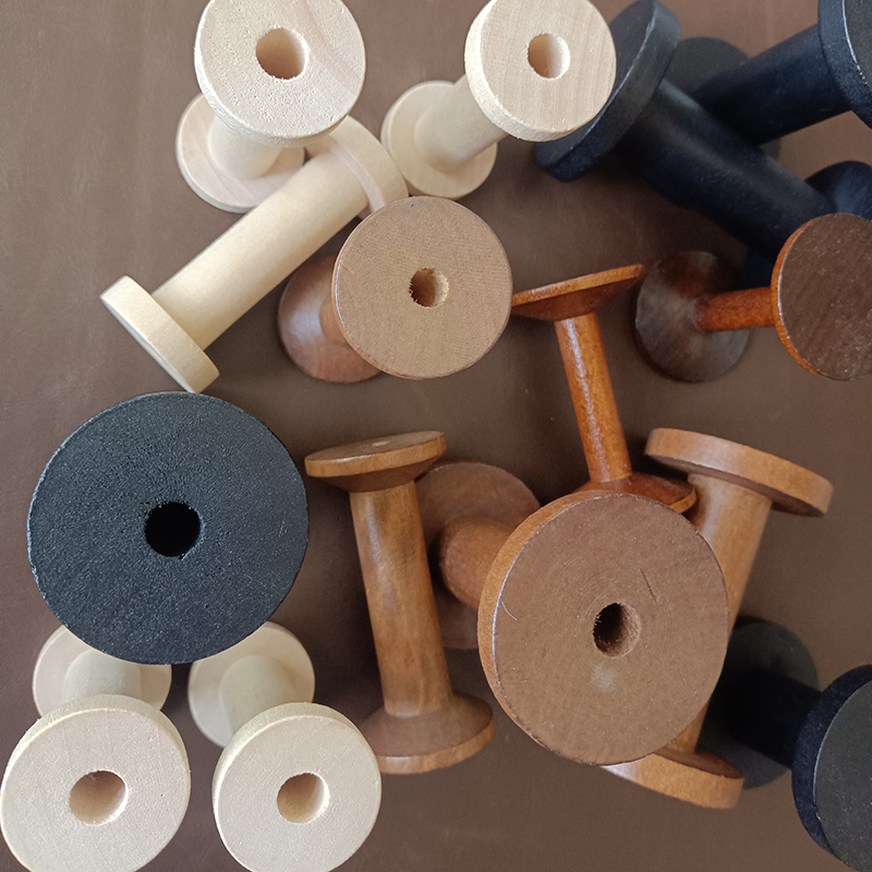 10Pcs/Set Vintage Natural Wood - Organza Ribbon Spool 评论和价格