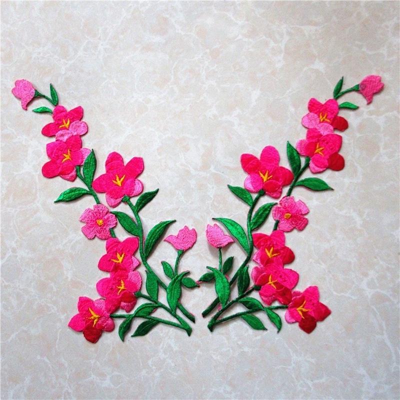 1/2pcs Nice Blue Flower Patch  - Applique Patch Flower 评论和价格