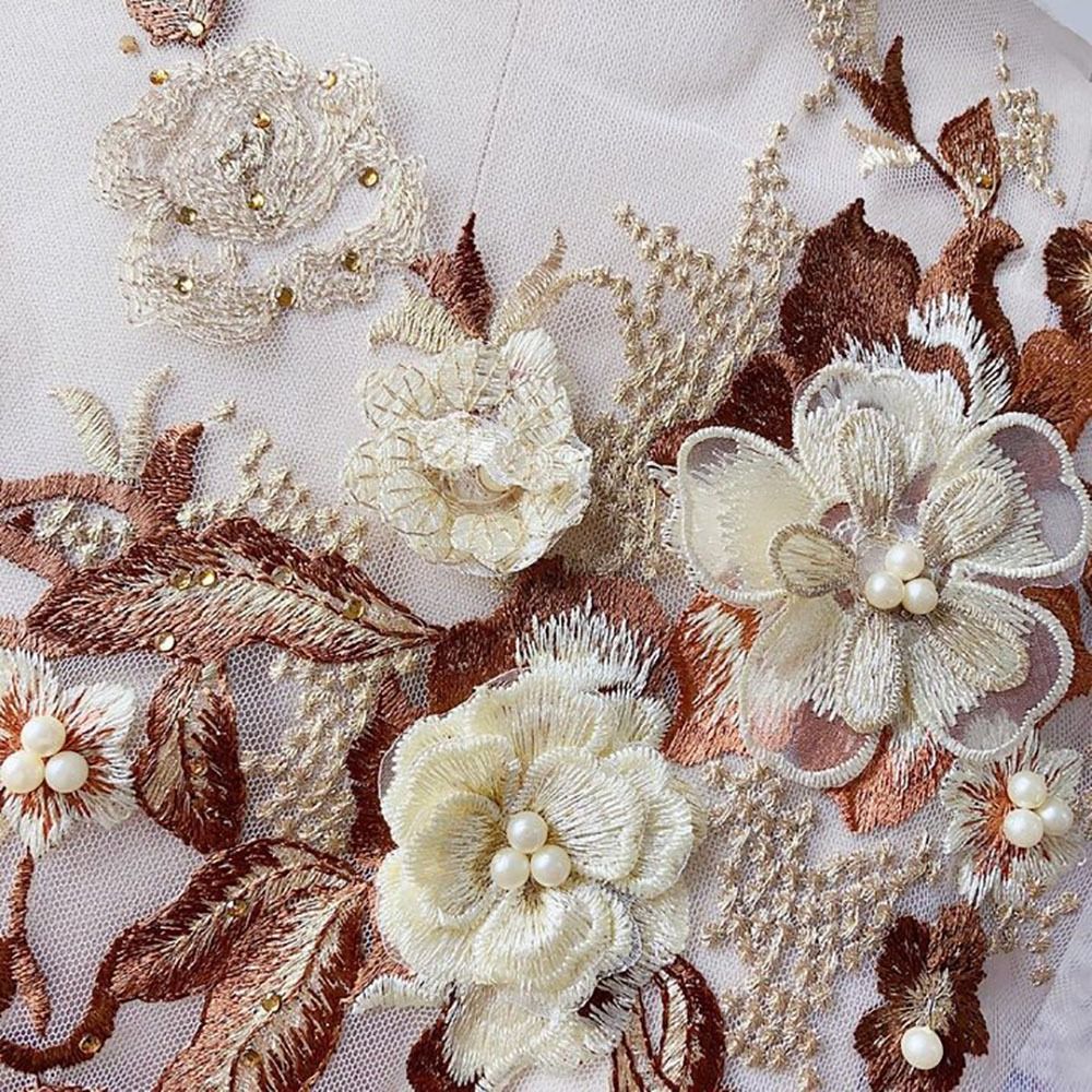 Fashion Elegant Colorful Sequi - Applique Patch Flower 评论和价格
