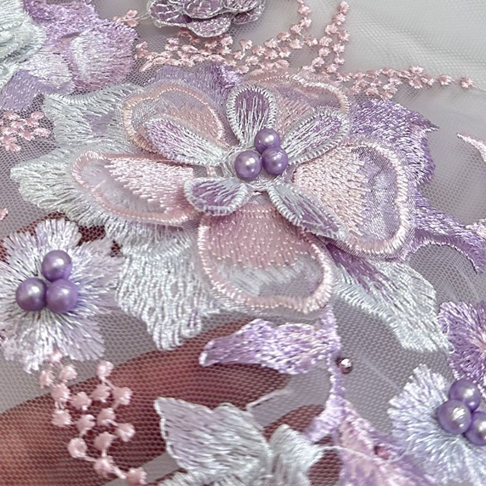 Fashion Elegant Colorful Sequi - Applique Patch Flower 评论和价格