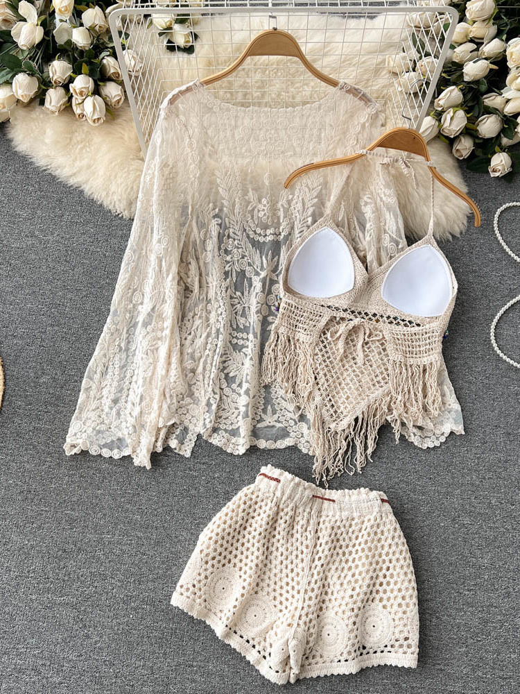 Summer New Holiday Suit Women' - Tassel Fringe Trim 评论和价格