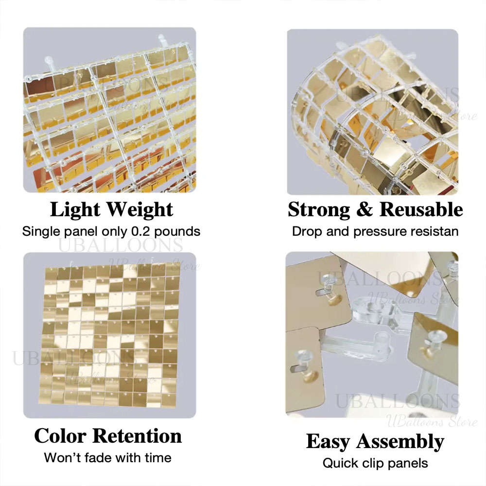 Matte Beige Gold Shimmer Sequi - Sequin Fabric Panel 评论和价格