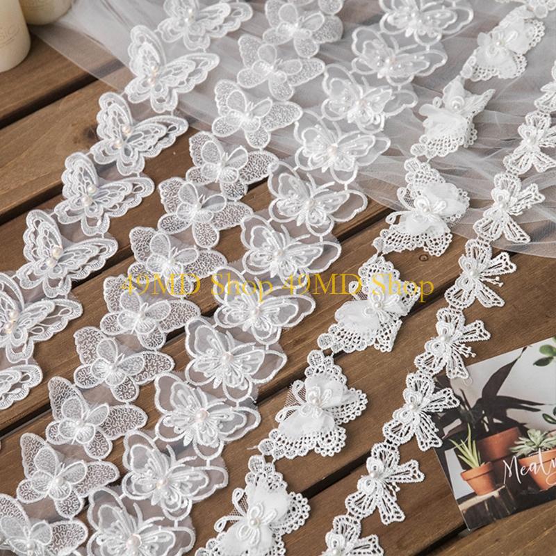 49MD 1 Yard Bowknot for Butter - Lace Ribbon Trim 评论和价格