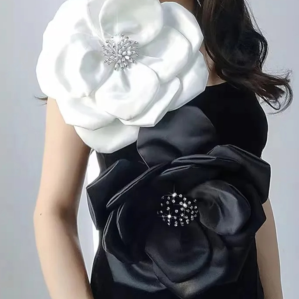 NEW 29cm 3D Big Flower Lace Pa - Applique Patch Flower 评论和价格