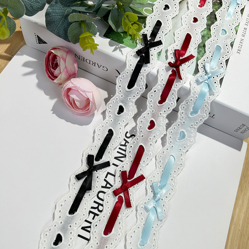 1yard Bow Pleated Lace Lolita  - Lace Ribbon Trim 评论和价格