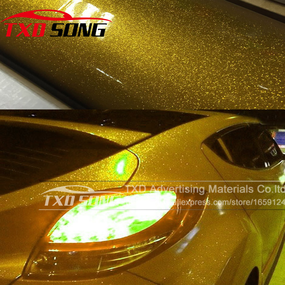 12/30/50/58CMX100CM/LOT Gold H - Glitter Vinyl Roll 评论和价格