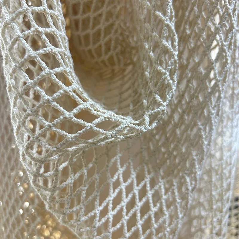 Fishing Net Fabric Cotton Line - Crystal Mesh Fabric 评论和价格