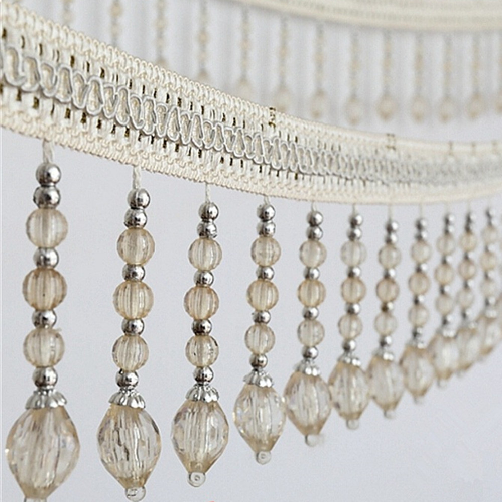 12yards Briaded Hanging Beads  - Beaded Trim Fringe 评论和价格