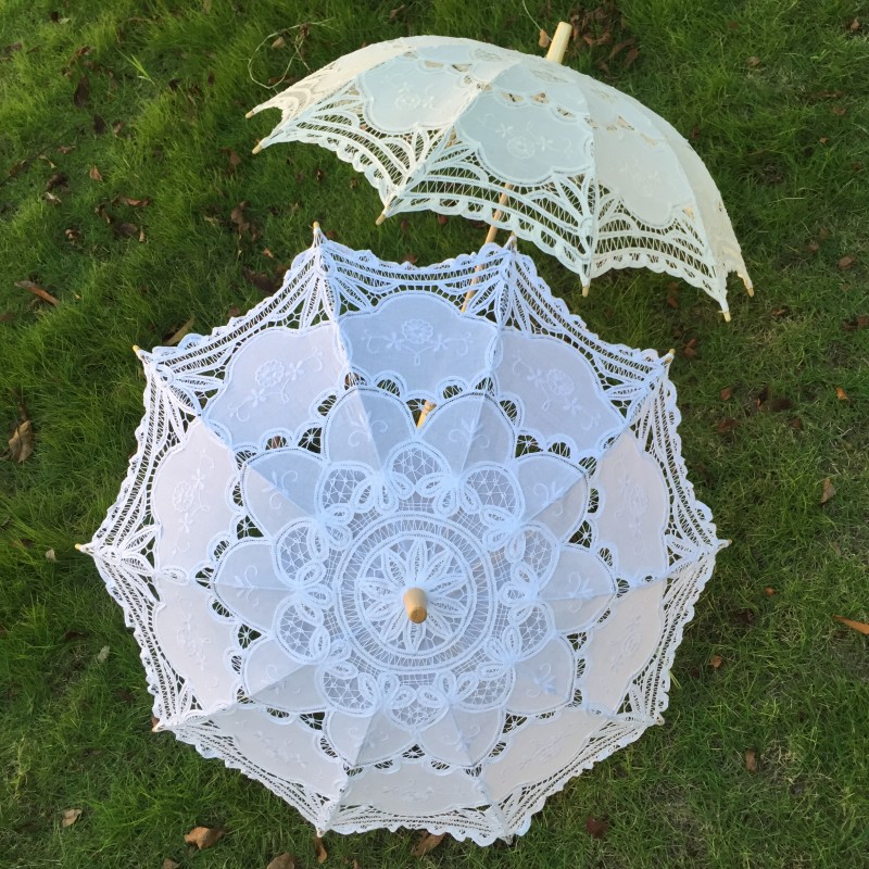 New Vintage Lace Umbrella Hand - Embroidery Craft 评论和价格