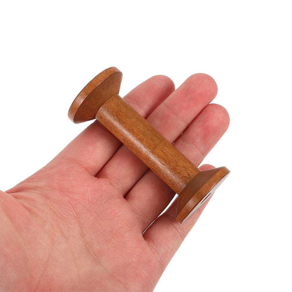7Pcs Wooden Thread Spools Vint - Embroidery Craft 评论和价格
