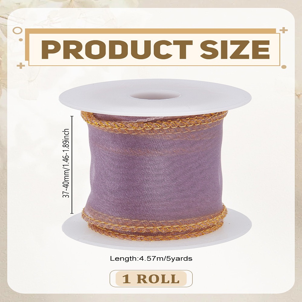 5 Yards Polyester Organza Ribb - Organza Ribbon Spool 评论和价格