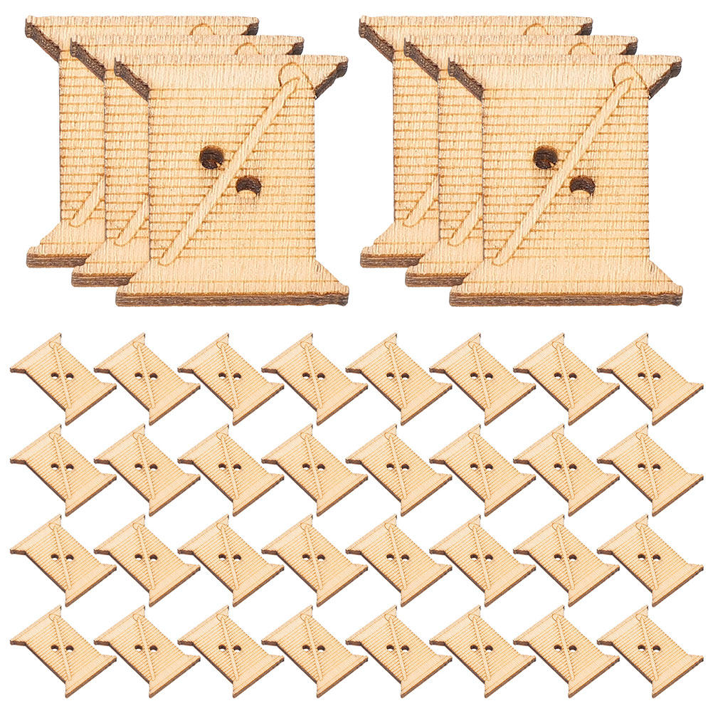 100Pcs Wooden Embroidery Floss - Embroidery Craft 评论和价格