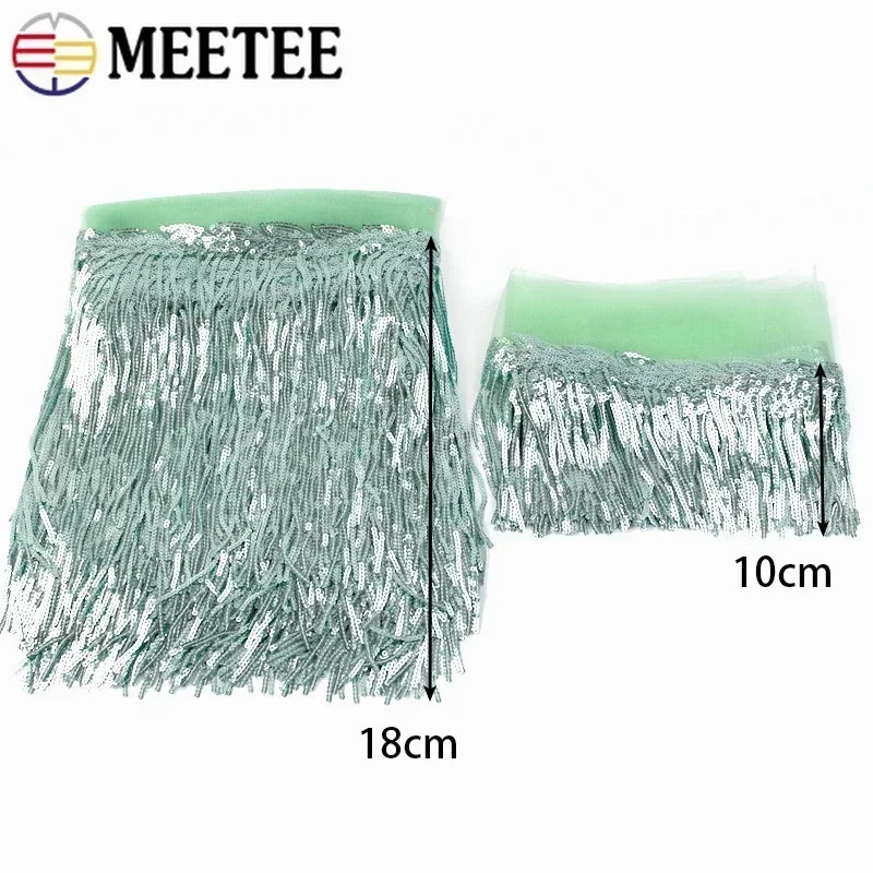 2/5/10Yards Sequin Embroidery  - Beaded Trim Fringe 评论和价格