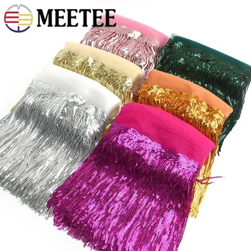 2/5/10Yards Sequin Embroidery  - Beaded Trim Fringe 评论和价格