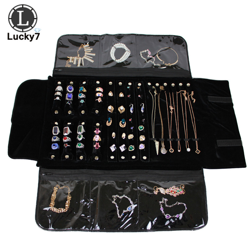 Portable Zipper Velvet Jewelry - Velvet Ribbon Roll 评论和价格