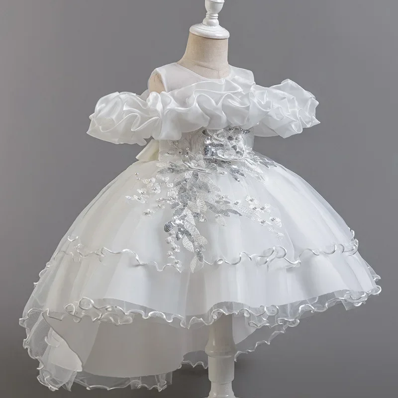Fashion Flower Girl Dresses fo - Lace Ribbon Trim 评论和价格