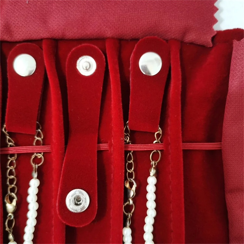 Burgundy Velvet Jewelry Roll-U - Velvet Ribbon Roll 评论和价格