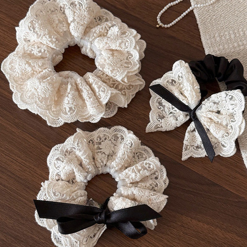 French retro double layered bo - Lace Ribbon Trim 评论和价格