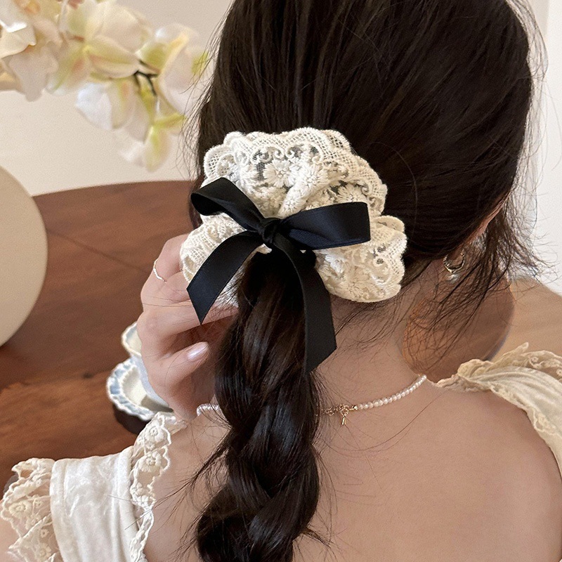 French retro double layered bo - Lace Ribbon Trim 评论和价格